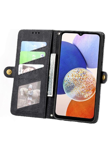 Samsung Galaxy A14 Için Flip Case 5g Cüzdan Basit Iş Kapak Çevirin (Yurt Dışından)