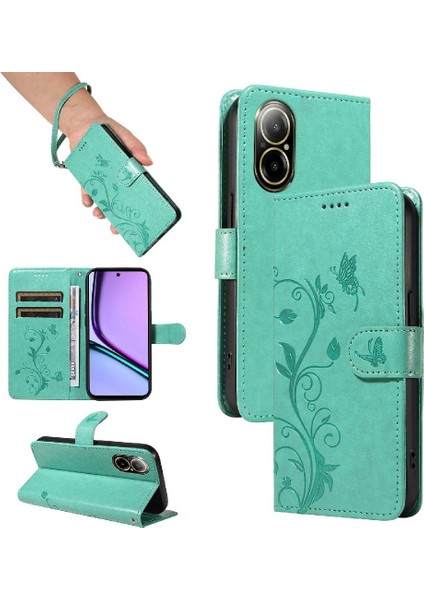 El Kayışı ve Kart ile Realme C67 4g Kabartmalı Kelebek Için Flip Case (Yurt Dışından) indirimleri