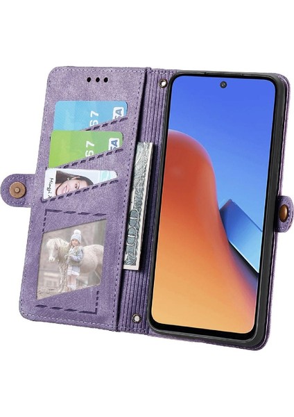 Redmi 12 Için Flip Case Deri Kılıf Darbeye Basit Iş (Yurt Dışından) fırsatları