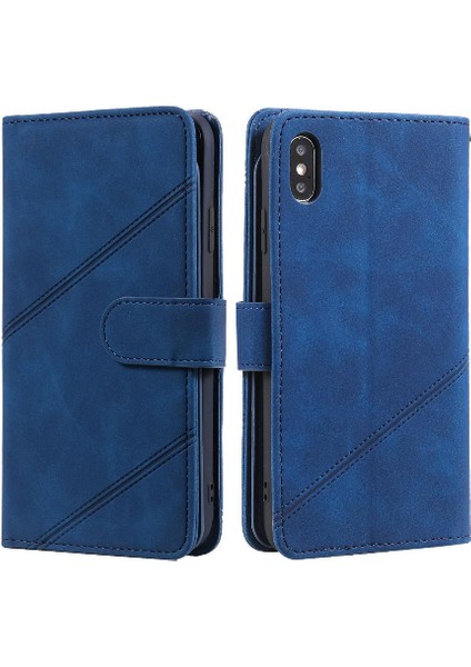 IPhone Xs Max Cüzdan Flip Folio Manyetik Pu Deri Bileklik (Yurt Dışından)