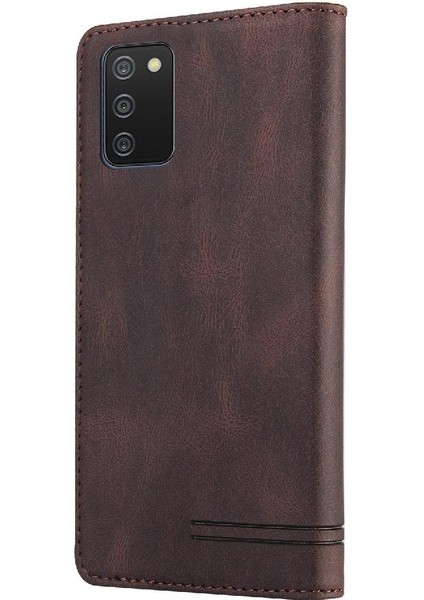 Samsung Galaxy A02S Iki Kart Yuvaları Premium Deri Kickstand (Yurt Dışından) fırsatları