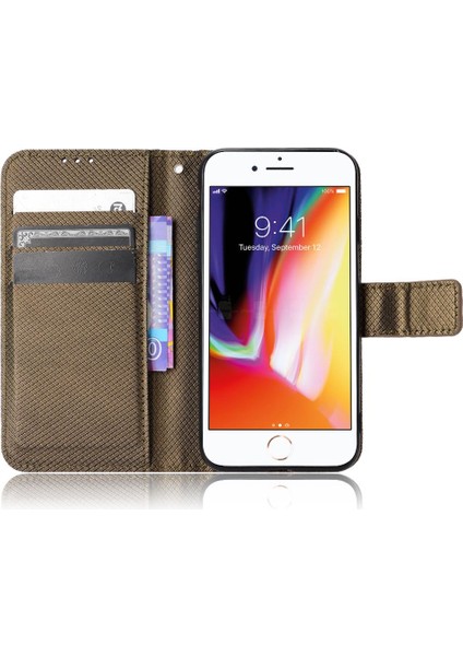 IPhone Se 2022/2020 Kickstand Kapak Kart Tutucu Manyetik Cüzdan (Yurt Dışından) modelleri