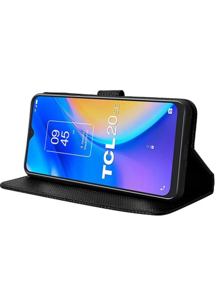 Tcl 20SE Kart Tutucu Kickstand Kapak Manyetik Cüzdan Için Kılıf (Yurt Dışından)