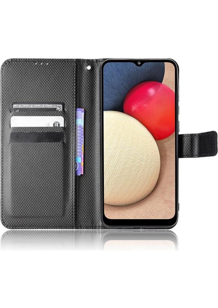 Samsung Galaxy A02S Manyetik Cüzdan Kapak Kickstand Kart Tutucu (Yurt Dışından) fırsatları