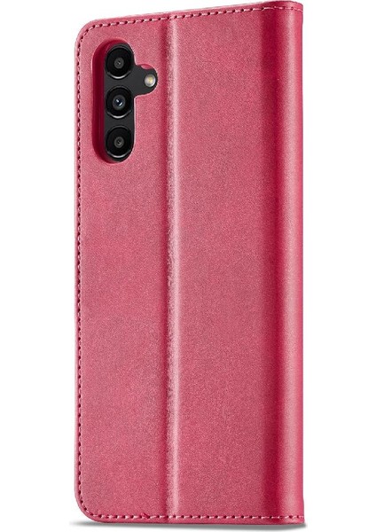 Samsung Galaxy Holder 5g Için Tutucu ile Buzağı Doku Yatay Kapak (Yurt Dışından)