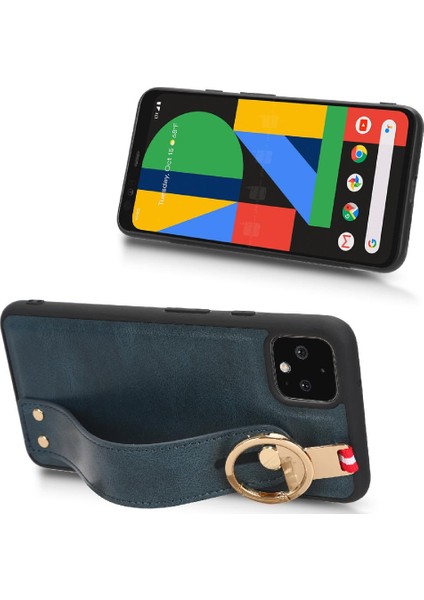 Google Pixel 4 Uyumluluk Premium Pu Deri Kolaylık Bilek Için Kılıf (Yurt Dışından)