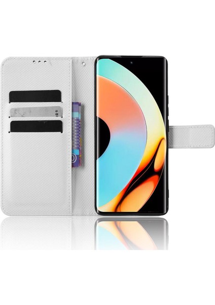 Realme 10 Pro Artı Kart Tutucu Kapak Manyetik Cüzdan Kickstand Için Kılıf (Yurt Dışından)