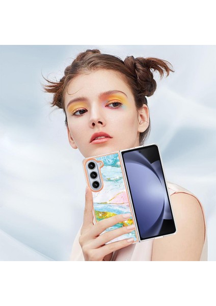 Samsung Galaxy Z Için Kılıf Fold 5 Yumuşak Tampon Mermer Desen Ince Tpu (Yurt Dışından) fiyatları