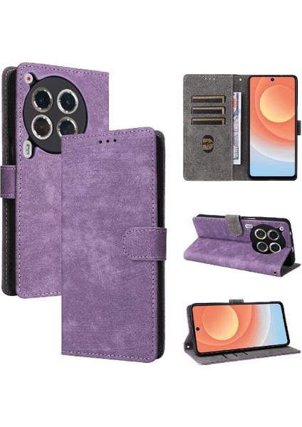 Tecno Camon 30 Premier 5g Flip Folio Cüzdan Pu Deri Kart Yuvaları Için Kılıf (Yurt Dışından)