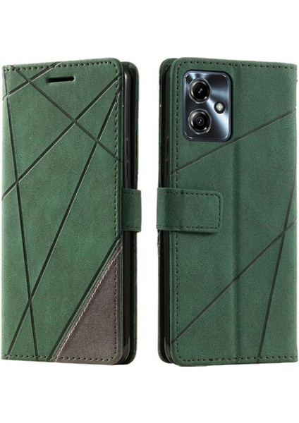 Motorola Moto G14 4g Darbeye Pu Deri Cüzdan Flip Folio Kart (Yurt Dışından)