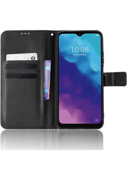 Zte Blade V30 Vita Kapak Kickstand Manyetik Cüzdan Kart Tutucu (Yurt Dışından)