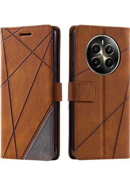 Realme 12 /realme 12 Artı Cüzdan Flip Folio Kart Tutucu Kickstand (Yurt Dışından)