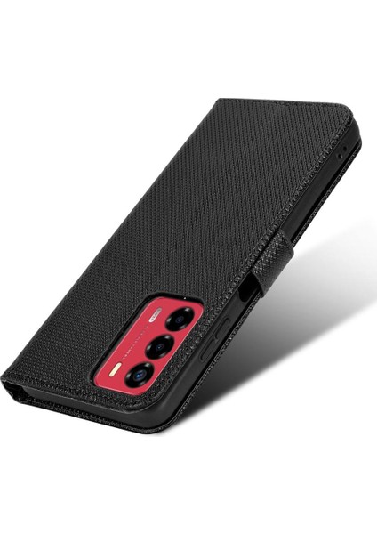 Zte Blade V40 Vita Kickstand Manyetik Cüzdan Kart Tutucu Kapak (Yurt Dışından)