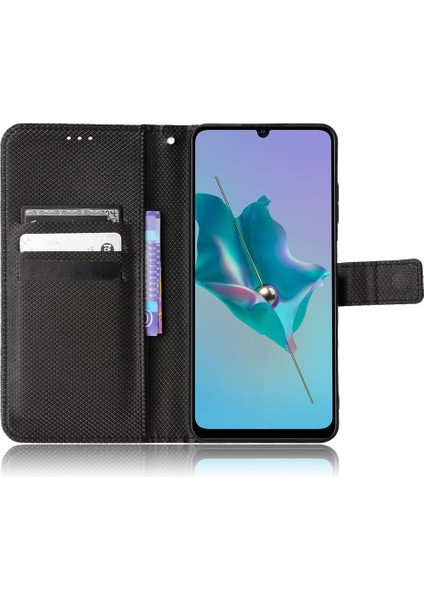 Zte Blade V40 Vita Kickstand Manyetik Cüzdan Kart Tutucu Kapak (Yurt Dışından)