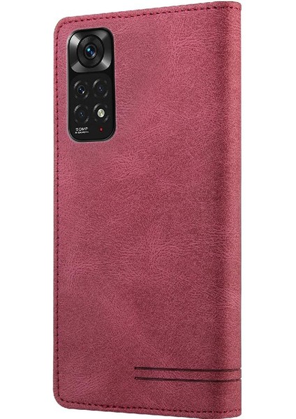 Redmi Not 11 Için Kılıf 4g / 11S Premium Deri Premium Deri Iki Kart (Yurt Dışından)
