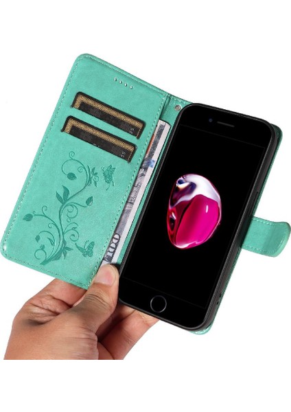 IPhone 6 Için Kılıf Artı/6s Artı Yüksek Kaliteli Deri Kabartmalı Kelebek (Yurt Dışından)