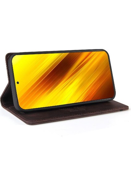 Xıaomı Poco X3 Nfc Iki Kart Yuvaları Premium Deri Premium (Yurt Dışından)