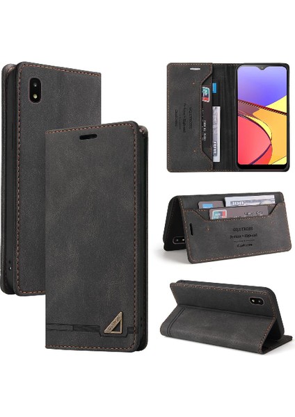 Samsung Galaxy A20 Premium Deri Kickstand Premium Deri Kılıf (Yurt Dışından)