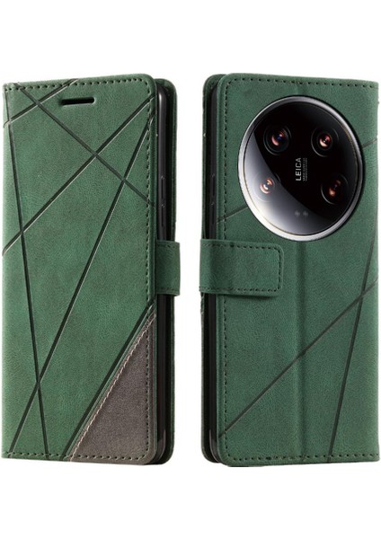 Xiaomi 14 Için Kılıf Ultra Darbeye Manyetik Cüzdan Çevir Folio Pu Deri (Yurt Dışından)