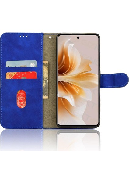 Oppo A3 Pro 5g Kart Ekleme Deri Için Kılıf Folio Flip Case Kapak (Yurt Dışından)