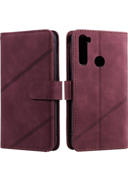 Redmi Için Not 8t Pu Deri Kart Tutucu Kickstand Cüzdan Flip (Yurt Dışından)