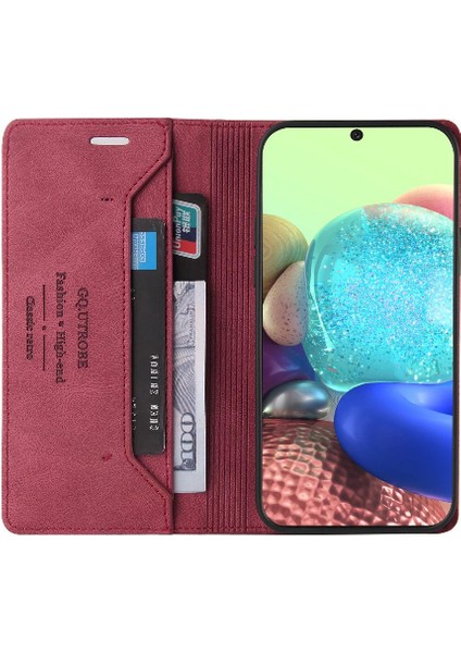 Samsung Galaxy A71 4g Kickstand Iki Kart Yuvaları Premium Deri (Yurt Dışından) fırsatları