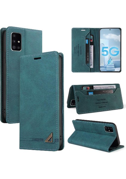 Samsung Galaxy A51 5g Premium Deri Premium Deri Kickstand (Yurt Dışından)