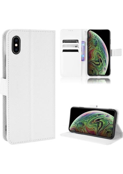 IPhone Xs Max Kapak Kickstand Manyetik Cüzdan Kart Tutucu (Yurt Dışından)