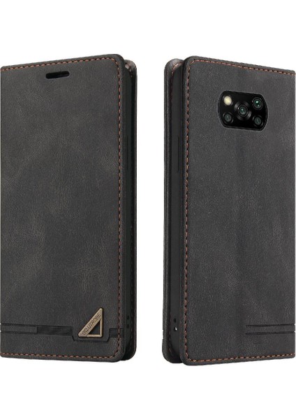 Xıaomı Poco X3 Nfc Iki Kart Yuvaları Premium Deri Premium (Yurt Dışından)