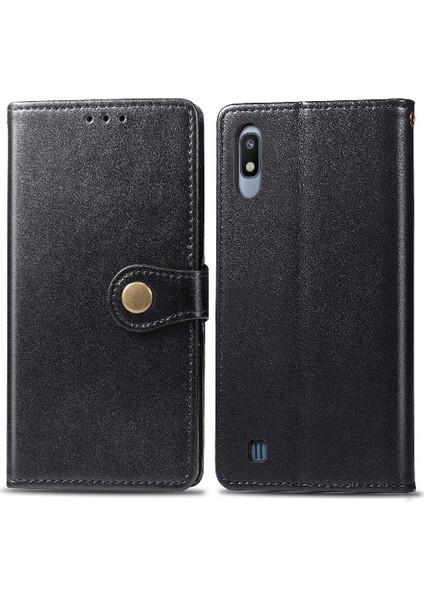 Samsung Galaxy A10 Zarif Iş Moda Tasarım Deri Kılıf (Yurt Dışından)