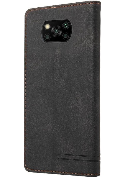 Xıaomı Poco X3 Nfc Iki Kart Yuvaları Premium Deri Premium (Yurt Dışından)