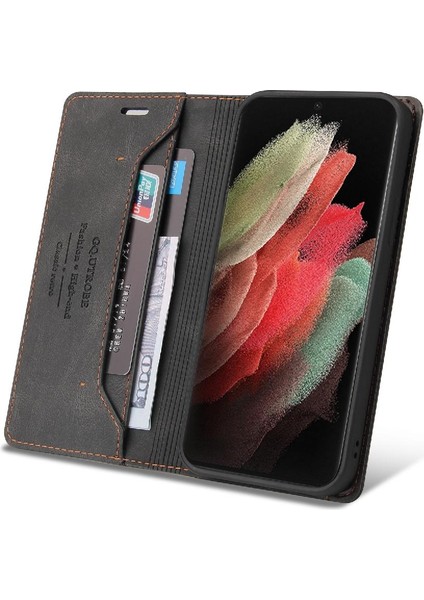 Samsung Galaxy S21 Ultra Premium Deri Iki Kart Yuvaları Premium (Yurt Dışından) indirimleri
