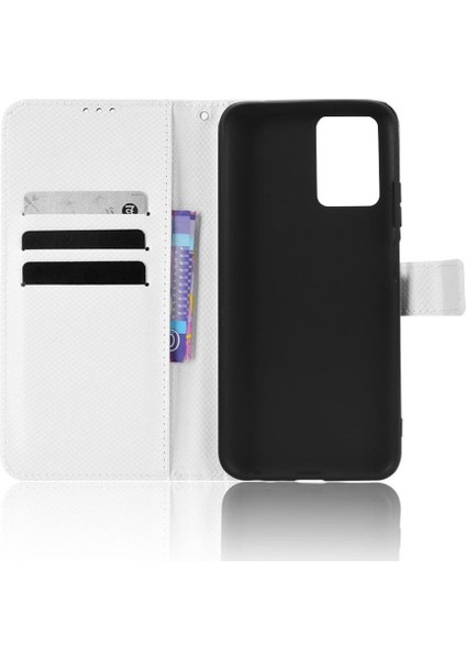 Zte Blade V30 Vita Kapak Kickstand Manyetik Cüzdan Kart Tutucu (Yurt Dışından)