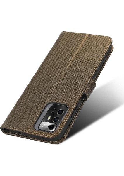 Zte Blade A72 5g Kickstand Kapak Kart Tutucu Manyetik Cüzdan (Yurt Dışından)