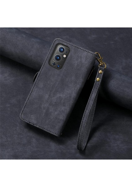 Oneplus 9 Pro Için Flip Case Cüzdan Darbeye Deri Kılıf Kapak Çevirin (Yurt Dışından)