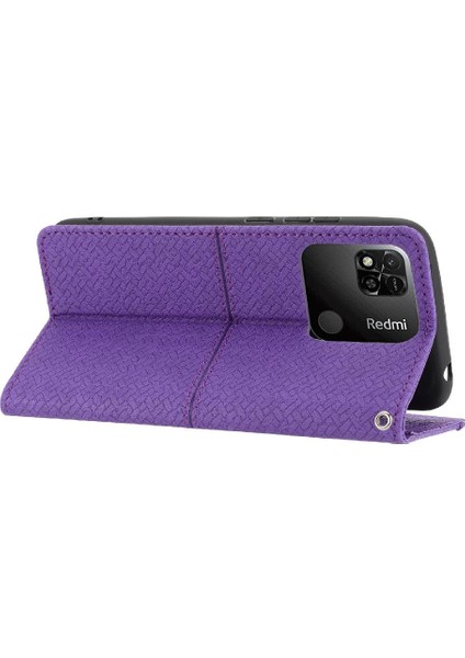 Redmi 10A/9C Kredi Kartı Tutucu El Cüzdan Flip Folio Pu (Yurt Dışından)