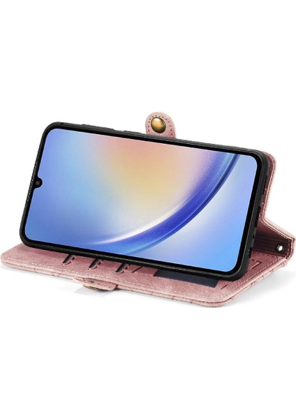 Samsung Galaxy A34 5g Için Flip Case Darbeye Cüzdan Kapak Kapak Basit (Yurt Dışından) indirimleri