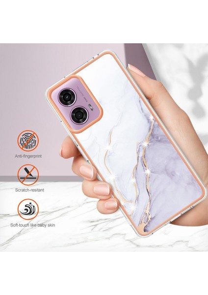 Motorola Moto G24 4G/G04 4g Ince Tpu Mermer Desen Koruma (Yurt Dışından) fiyatları