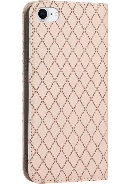 IPhone 7/8 Için Kılıf Cüzdan Manyetik Kabuk Çevirme Kartvizit Yuvaları Tutucu (Yurt Dışından)