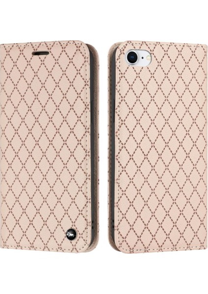 IPhone 7/8 Için Kılıf Cüzdan Manyetik Kabuk Çevirme Kartvizit Yuvaları Tutucu (Yurt Dışından)