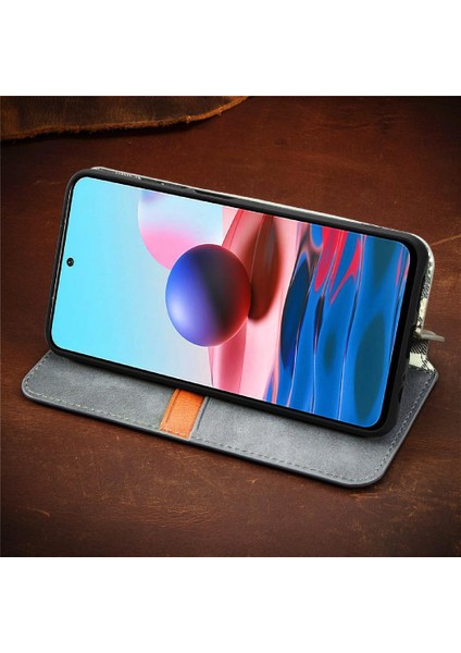 Xıaomı Redmi Not 10 4g Için Kılıf Kapak Çevirin Cüzdan Fonksiyonu Deri Kılıf (Yurt Dışından) fırsatları
