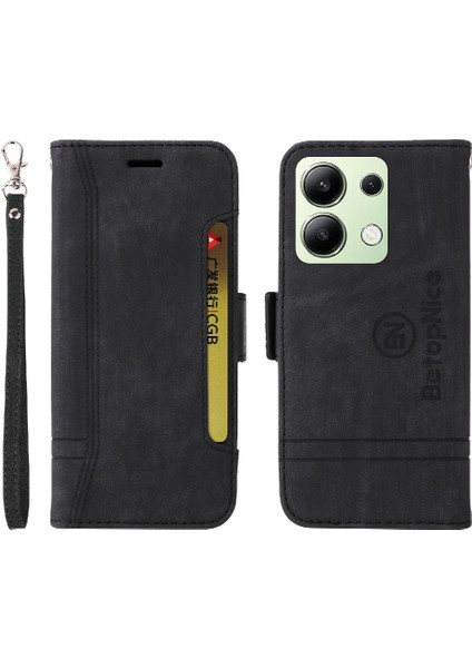 Redmi Not 13 4g Kart Yuvaları Için Kılıf Cüzdan Kapak Çevirin Tpu Deri (Yurt Dışından)