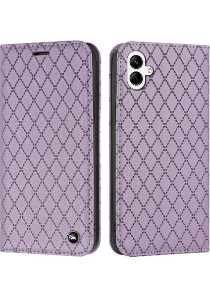 Samsung Galaxy A05 Iş Flip Kart Yuvaları Tutucu Manyetik Kabuk (Yurt Dışından)