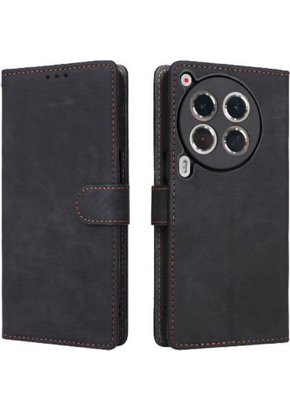Tecno Camon 30 Premier 5g Flip Folio Cüzdan Pu Deri Kart Yuvaları Için Kılıf (Yurt Dışından)