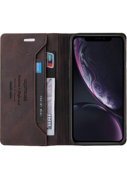 IPhone X/xs Kickstand Premium Deri Premium Deri Iki Kart (Yurt Dışından) indirimleri