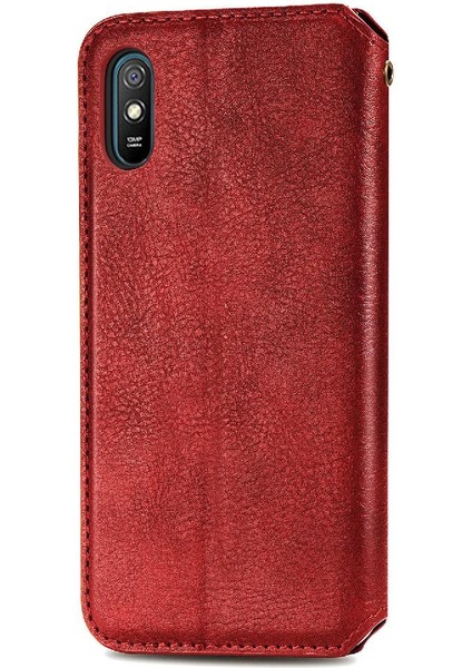 Xıaomı Redmi 9A Deri Kılıf Zarif Iş Cüzdan Fonksiyonu (Yurt Dışından)