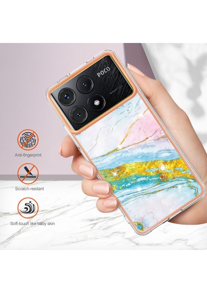 Poco X6 Pro Ince Tpu Koruma Mermer Desen Yumuşak Tampon (Yurt Dışından) modelleri