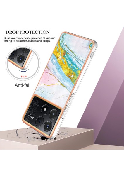 Poco X6 Pro Ince Tpu Koruma Mermer Desen Yumuşak Tampon (Yurt Dışından) indirimleri