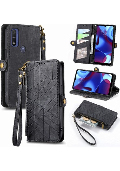 SZY Mall Motorola Moto G Için Flip Case Saf Kapak Kılıf Cüzdan Basit (Yurt Dışından)