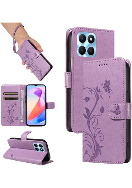 El Kayışı Cüzdan Telefon Kılıfı Kabartmalı Kelebek ile Onur X6A 4g Için Kılıf (Yurt Dışından) indirimleri